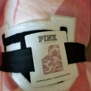Victoria Secret pink sherpa blanket new in bag